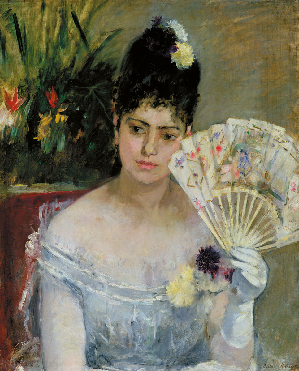 Berthe-Morisot_Donna-con-ventaglio- 1875 Impulsi Creativi https://www.impulsicreativi.it/